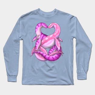 Aquatic Nuzzles: Pink Long Sleeve T-Shirt